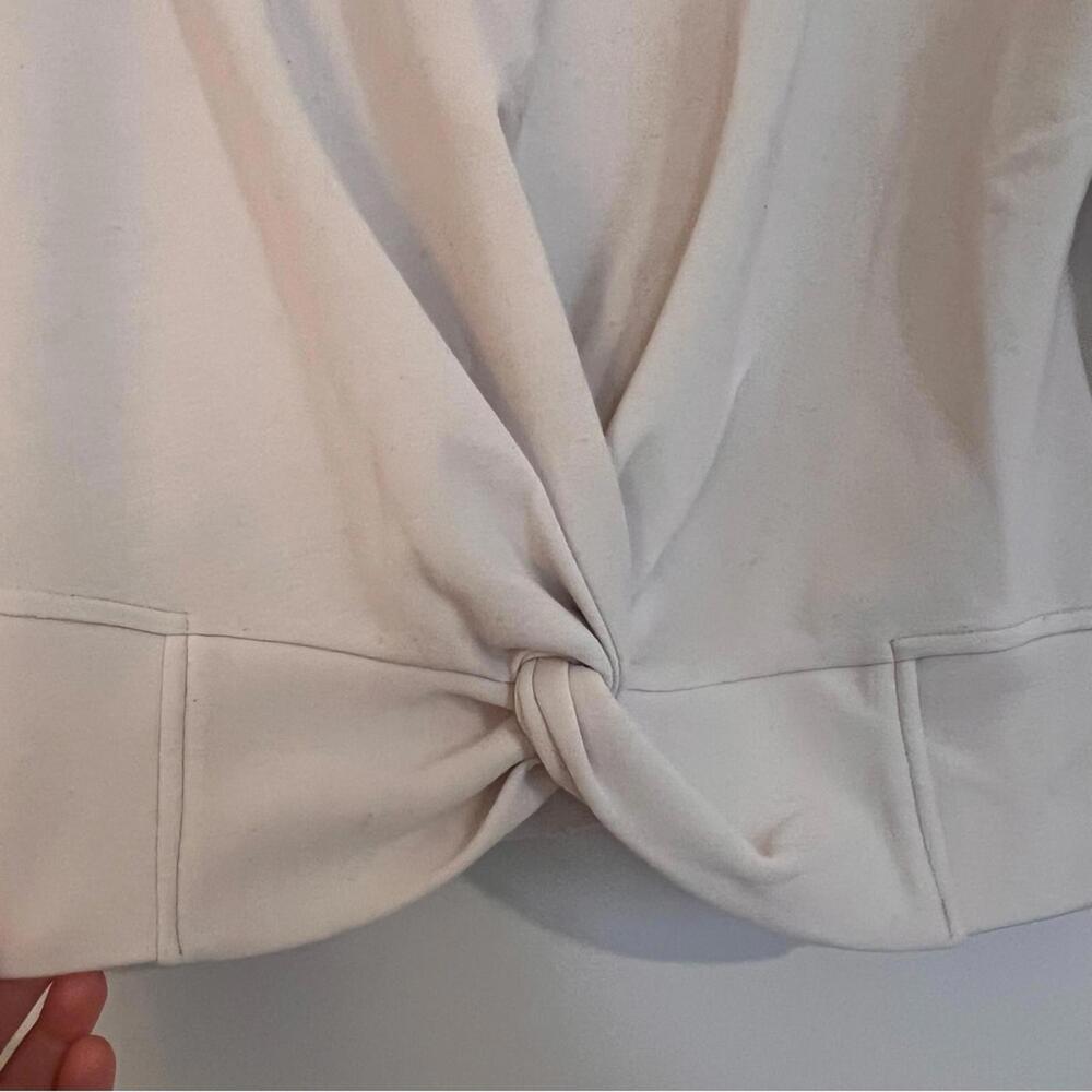 For The Republic Cream Twist-Front Sweatshirt - Picture 3 of 3